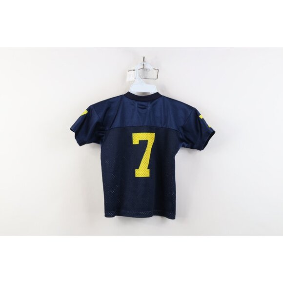 Vintage 90s Y2K Toddler 2T 3T University of Michigan Football Jersey Blue #7 USA - Picture 12 of 14